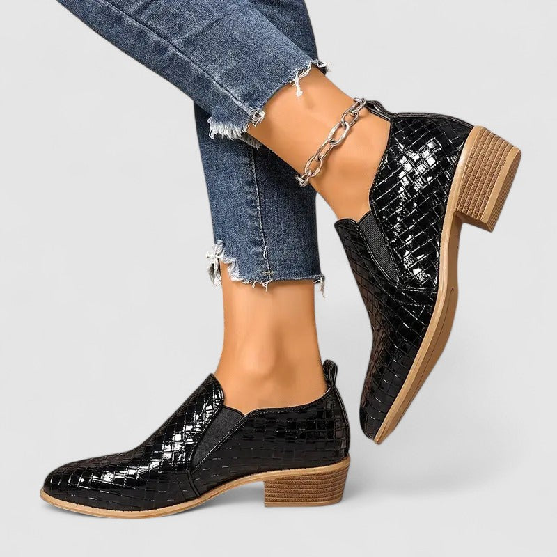 Caelora Croco Loafers